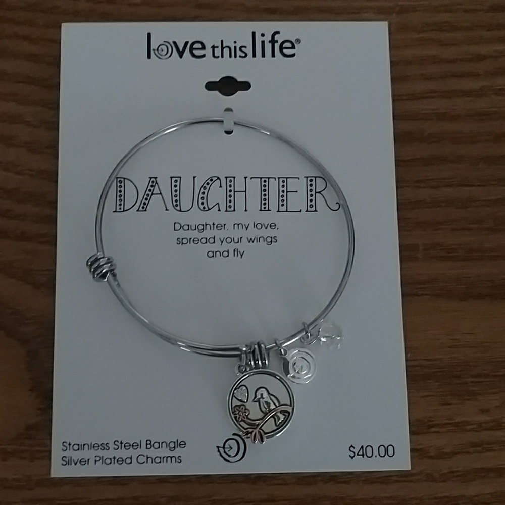 Love this life Daughter charm bracelet